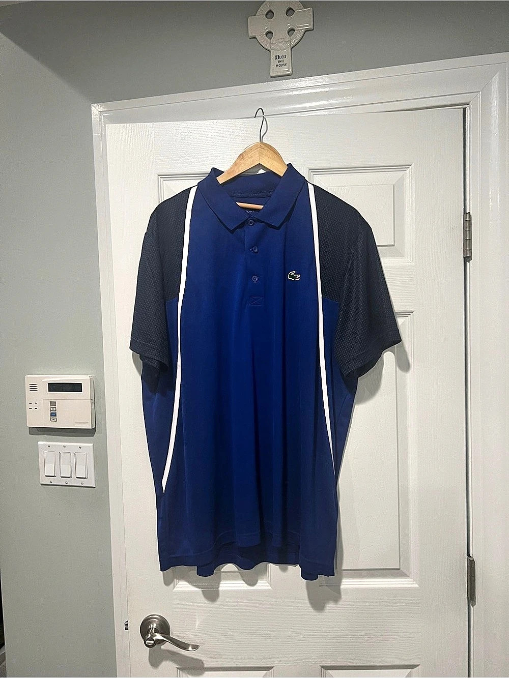 Lacoste Sport Colorblock Breathable Resistant Polo Shirt Polo Blue & Black